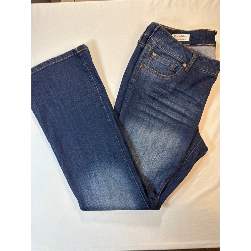Torrid Relaxed Boot Jeans Womens 12R Dark Wash Stretch Denim Blue 120684